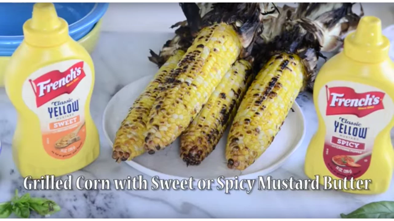 Grilled Corn with Sweet and Spicy Mustard Compound Butter    We Promise Great Taste