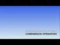 Introduction to Python - Comparison Operators