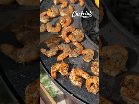 Barbecue Citrus Shrimp Roll🍋🦐 #shorts