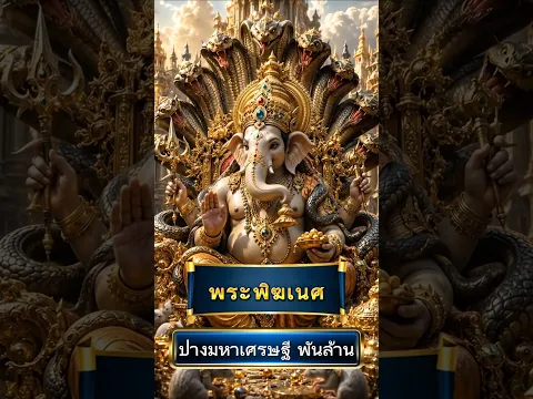 พระพิฆเนศ ปางเศรษฐีพันล้าน สวดบูชาก่อน เห็นผลทันตา #shorts