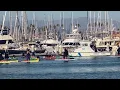 Ventura Witches Paddle fill harbor with the Halloween Spirit