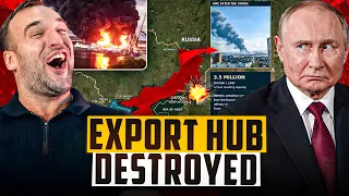Ukraine Blew Up Russian Export Hub Immediately after Trump's Deal with Putin