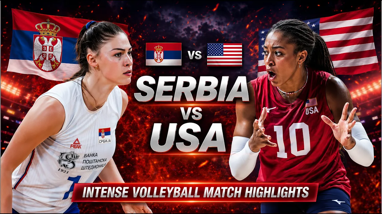 Serbia vs USA Epic Volleyball Highlights | Women's VNL 2026