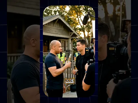 فعلها كريستيانو رونالدو ودخل عالم التمثيل! 🎬#cristianoronaldo #shorts