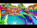 Download Lagu 100 Summer Days How To Make 1M Dollars Water Slide Park Into Underground Pool House