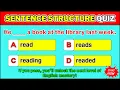Sentence Structure Quiz Grammar test If you pass you ll unlock the next level of English mastery