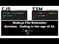 Why js and mjs Run the EXACT SAME Code Differently in Node js