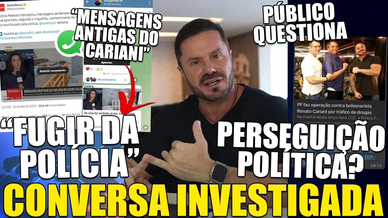 CONVERSAS DO CARIANI COM SÓCIA SÃO EXPOSTAS PELA POLÍCIA SEGUNDO REPÓRTER - FÃS ALEGAM PERSEGUIÇÃO