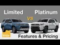 2025 Toyota 4Runner Limited vs Platinum Feature Pricing Breakdown