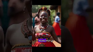 قبيلة الهيمبا يقدمون زوجاتهم ترحيب للضيوف وثائقي الشعب الاحمر قبيله الهيمبا 