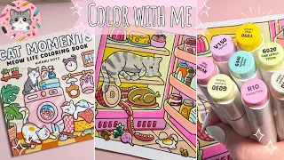 Coloring Hikaru Kotz Cat Moments Coloring book Ohuhu Marker Codes