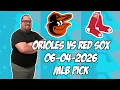 Baltimore Orioles vs Boston Red Sox 26 MLB Pick Prediction MLB Betting Tips
