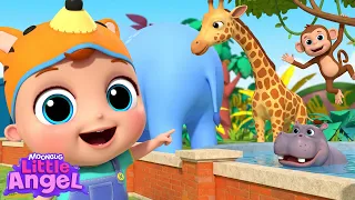 Trip to the Zoo 🐅🐆🐊 Little Angel Sing Along Songs for Kids | It's Karaoke Time 🎶