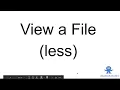 less command
