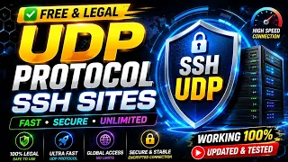 FREE AND LEGAL UDP PROTOCOL SSH SITES Best SSH UDP Servers for VPN Setup