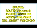 Drupal SQLSTATE 42000 Syntax error or access violation db - insert Function 2 Solutions