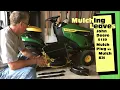 Mulching Leaves - John Deere Mulching Plug vs Mulching Kit
