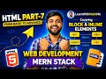 HTML Block Inline Elements Explained HTML Explained Clearly Part-7 Web Development Course