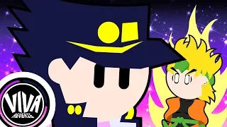 jojos bizarre adventure stardust crusaders but really really fast animation