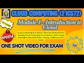 Cloud Computing Module 1 - Important Topics