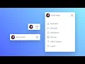 Dropdown Menu using Html CSS Vanilla Javascript User Account Navigation Project