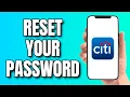 How to Reset Your Citibank Password