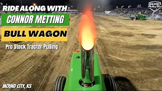 Ride along with Connor Metting Bull Wagon Pro Stock Tractor Pulling
