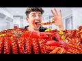 Eating 100 Pounds of Seafood Boil Mukbang