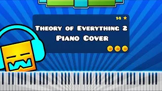Theory Of Everything 2 By DJ Nate Piano Tutorial Cover Geometry Dash Level 18 