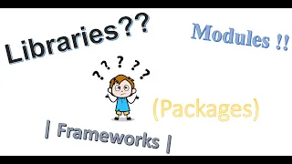 Modules Packages Libraries Frameworks Explained with Example