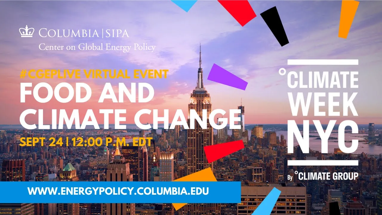 Climate Week NYC 2020 | Food and Climate Change
