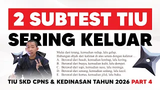 SOAL TIU CPNS DAN KEDINASAN 2026 | ANALOGI KATA DAN KALIMAT