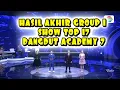 Download Lagu HASIL AKHIR GROUP 1 SHOW TADI MALAM TOP 17 DANGDUT ACADEMY 7 / SELFI YAMMA / FILDAN / MELLY LEE