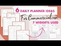 6 Daily Planner Templates for Commercial Use Planner Tutorial skip to 4 min