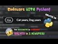 Cat Years Dog Years CODEWARS W PYTHON
