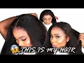 THIS IS MY HAIR Most Realistic 4c Kinky Edges Skin Melted Glueless Wig Install