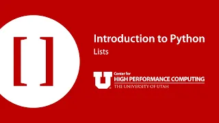 Introduction to Python Part 4 Lists