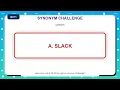 Synonym Challenge Similar Words Quiz Practice