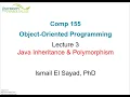 COMP 155 Object-Oriented Programming Lecture 3