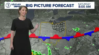 Cleveland weather Scattered rain storms on Friday with temps in the low 80s
