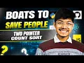 881 Boats to Save People Two Pointer Count Sort C