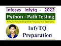 InfyTQ Python Preparation Path Testing Explained Code Coverage Made Easy