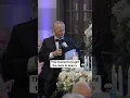 His wedding speech brought the room to tears