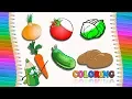 Vegetables Coloring Pages for kids Learn vegetables Names For Kids Learning