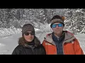 Snowy weather is perfect for cross-country skiing