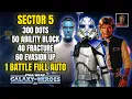 All Sector 5 Feats in 1 Battle FULL AUTO Single Battle Keycard Record Cobb Vanth Conquest