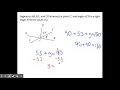 More Using Angle Relationships to Find Unknown Angles
