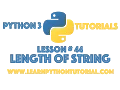 Python Tutorial Find The Length of a String in Python