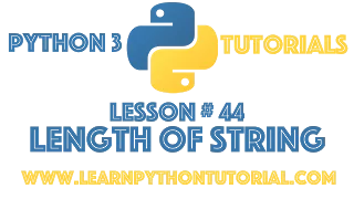 Python Tutorial Find The Length of a String in Python