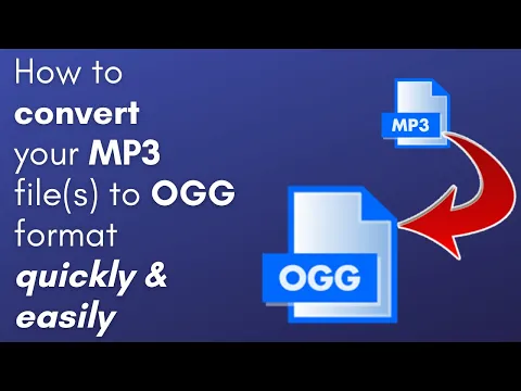 Download MP3 How to convert your MP3 file(s) to OGG format.  Quick. Easy. Free! (PC \u0026 Mac users)
